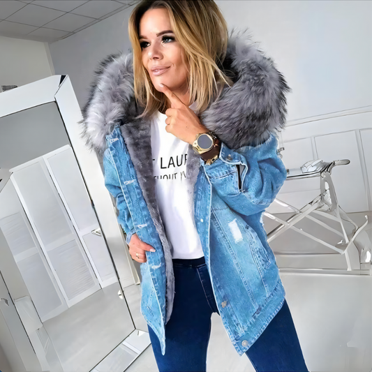 Barbara™ | Veste en jean avec doublure chaude