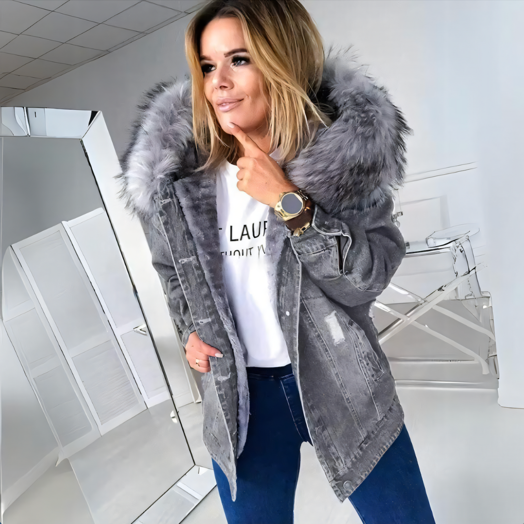 Barbara™ | Veste en jean avec doublure chaude